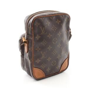 Louis Vuitton Monogram Amazon Brown Bag Shoulder Leather Canvas